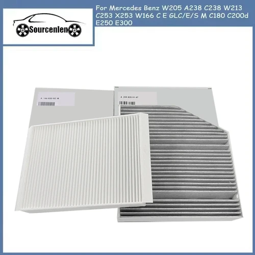 Filtro de cabina para Mercedes Benz W205 A238 C238 W213 C253 X253 W166 C E GLC/E/S M C180 C200d E250 E300 A 2058350147   A 1668300218