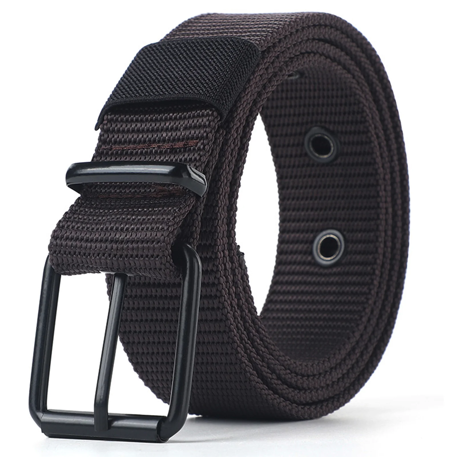 

Men's Stylish Nylon Belt Sturdy Lengthen Decorative Smooth Male's Belt for -up with Jeans