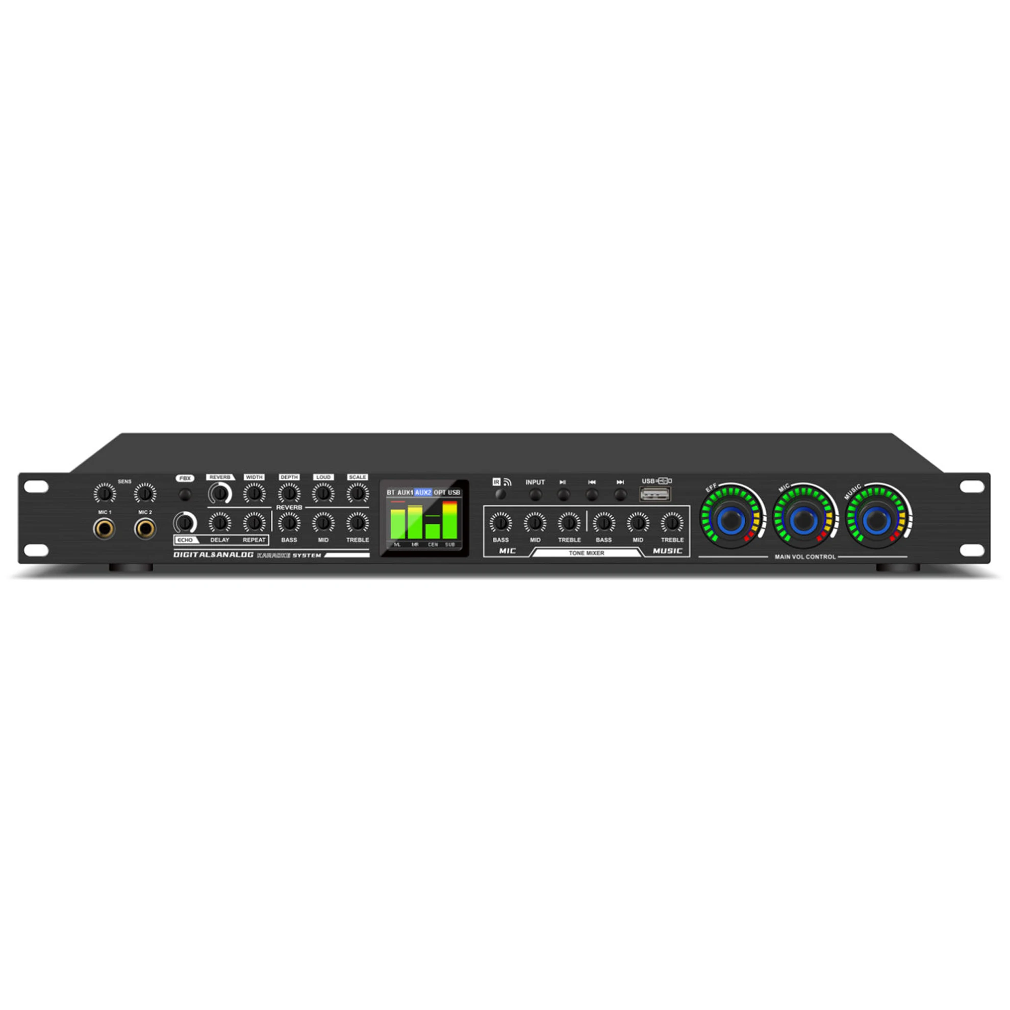 Professional Effector LX9 Preamp Effector Dual Reverberation Dsp Digital Reverberation Chip BT Karaoke Digital Audio Processor
