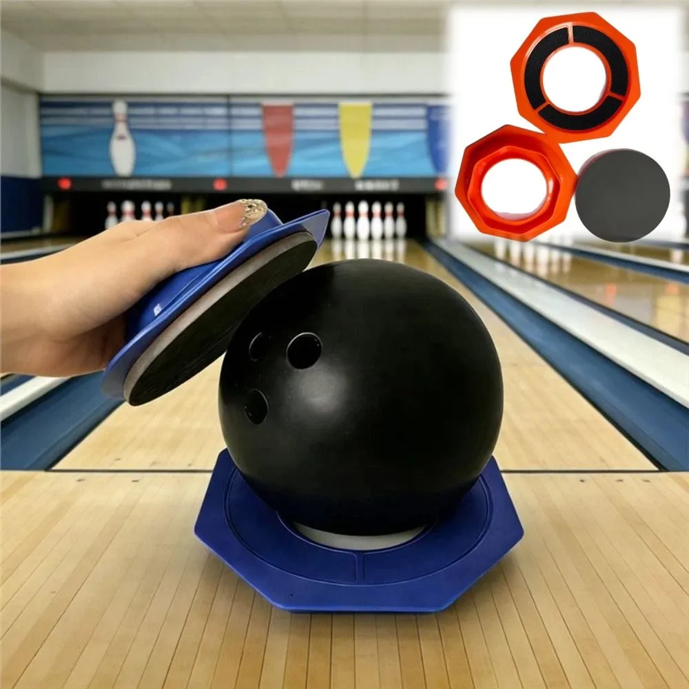 

Держатель для шаров для боулинга 2-в-1, шестиугольный, многоразовый, с противоскользящей основой и наждачной бумагой