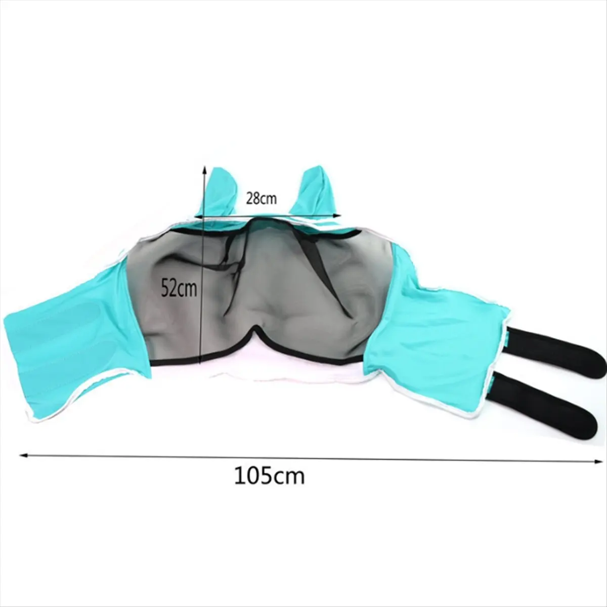 A24I Horse Fly Mask with Ears, Horse Mask Anti-Mosquito and Insect, Ma Chao Comfort Fly Mask,Horse Head Mask,Blue