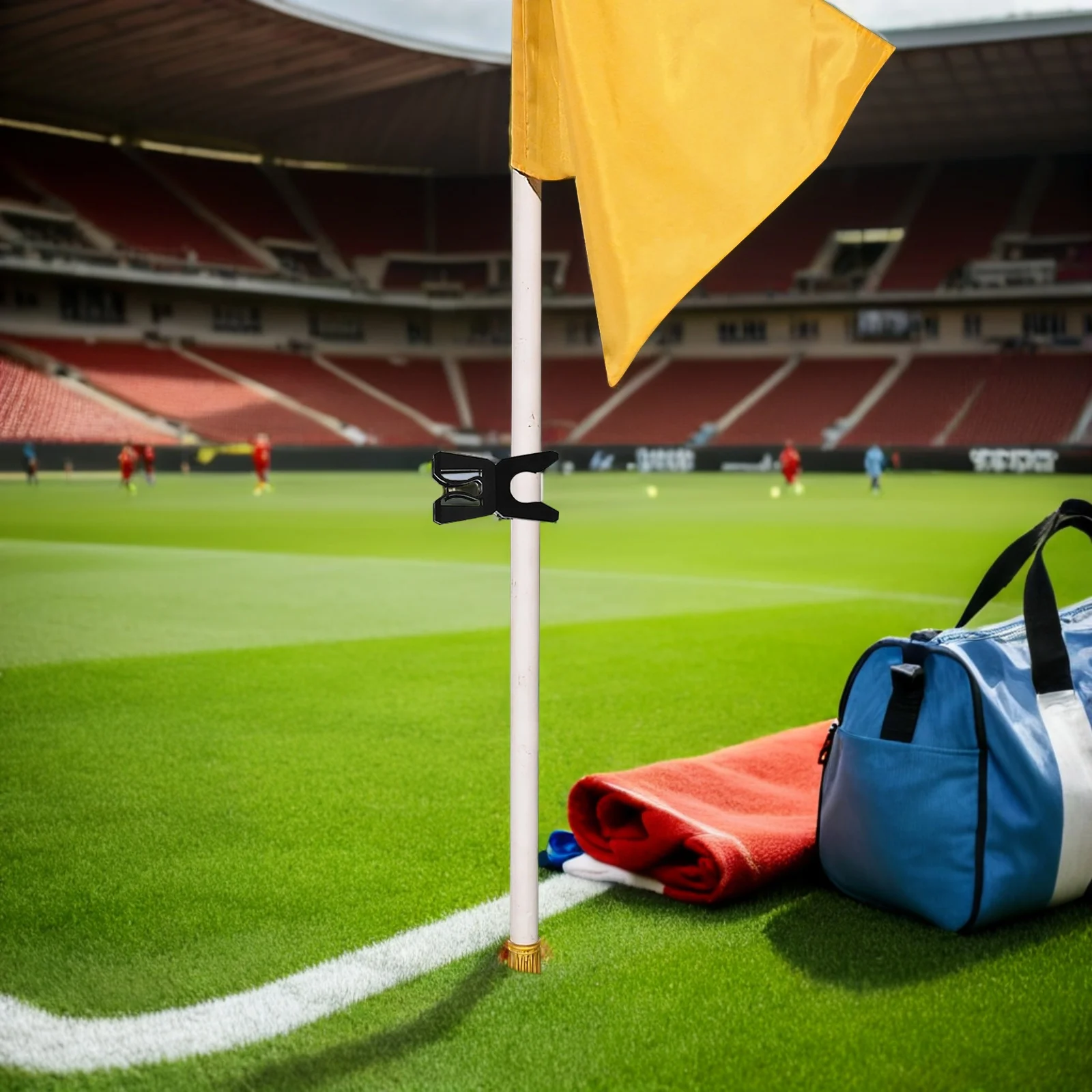 8 قطعة مقاطع القطب دفع دائم لتدريب كرة القدم أقطاب خفة الحركة في الهواء الطلق حامل علامة دوارة مقاطع القطب مشبك دوار في الهواء الطلق #2