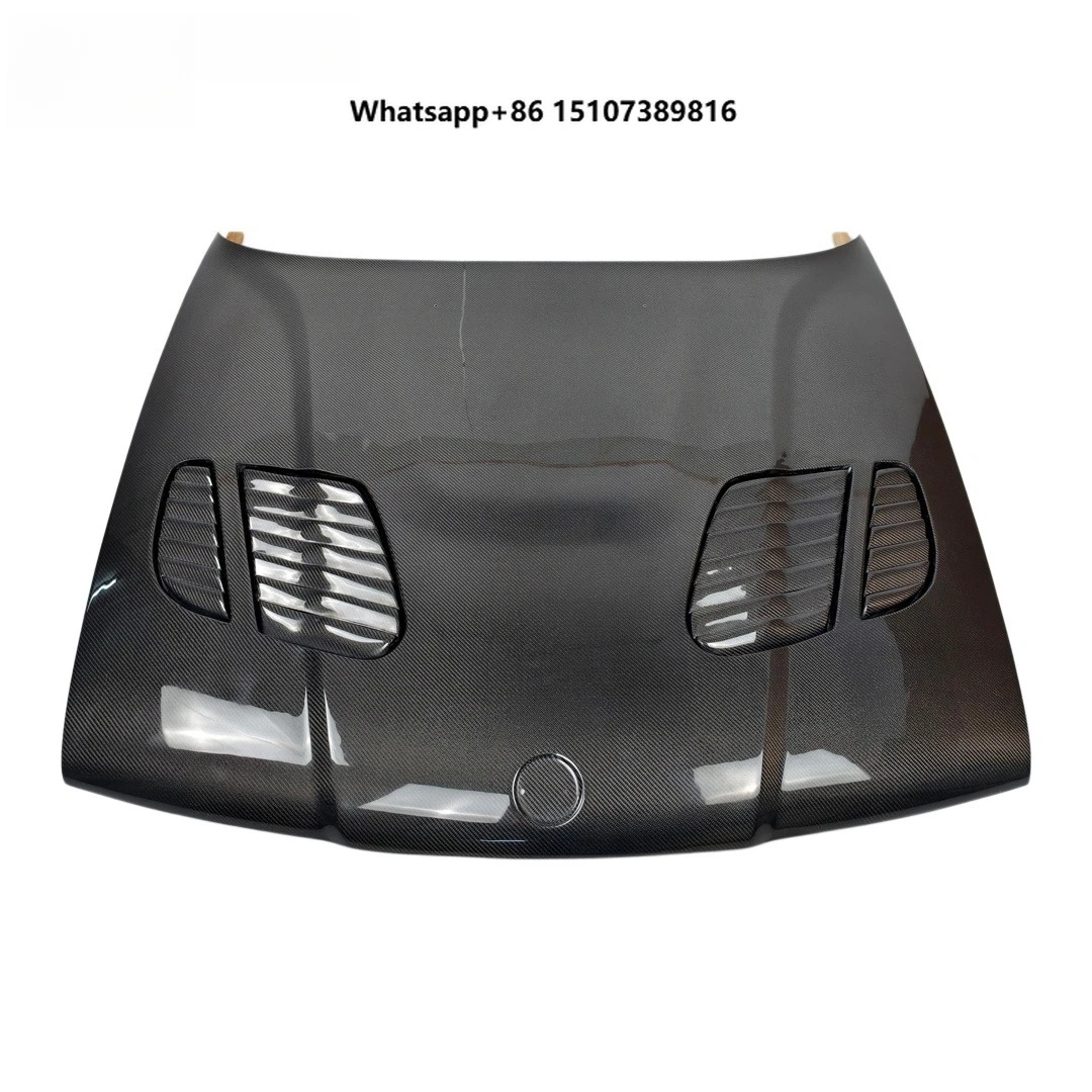 GTR Style E34 M5 Carbon Fiber Hood for 5 Series E34 M5 Engine Cover 1987-1995