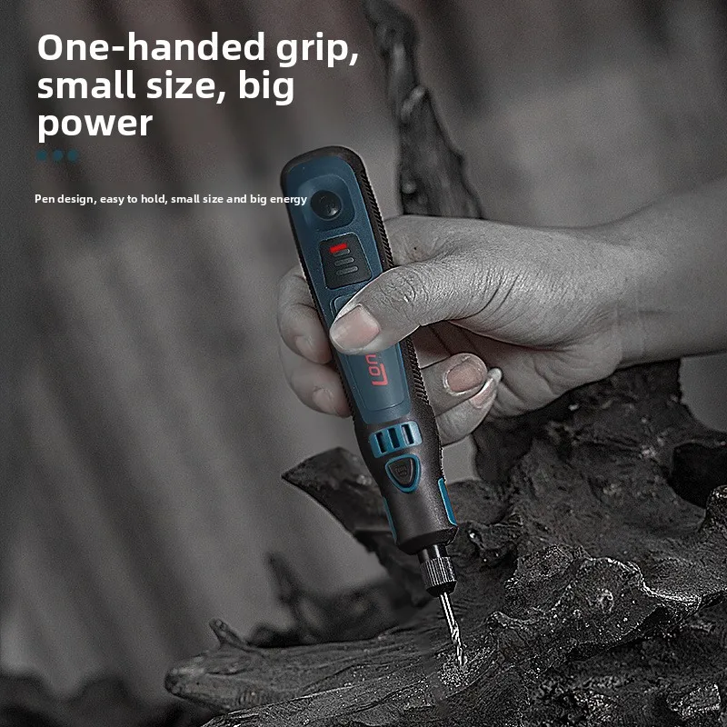 Conjunto de moagem elétrica recarregável USB, máquina de moagem elétrica de gravação de jade, mini, pequena caneta de moagem elétrica.