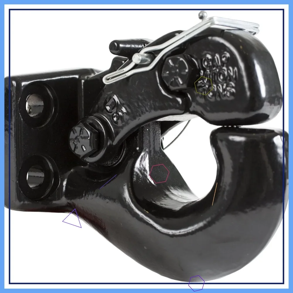 

20-тонный перфоратор с монтажным комплектом, сцепное устройство MGTW 40 000 фунтов, MVL 8000 фунтов для грузовых автомобилей и прицепов