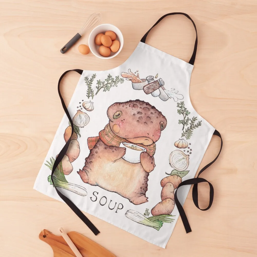 

Soup the Toad Apron apron women kitchen and home items