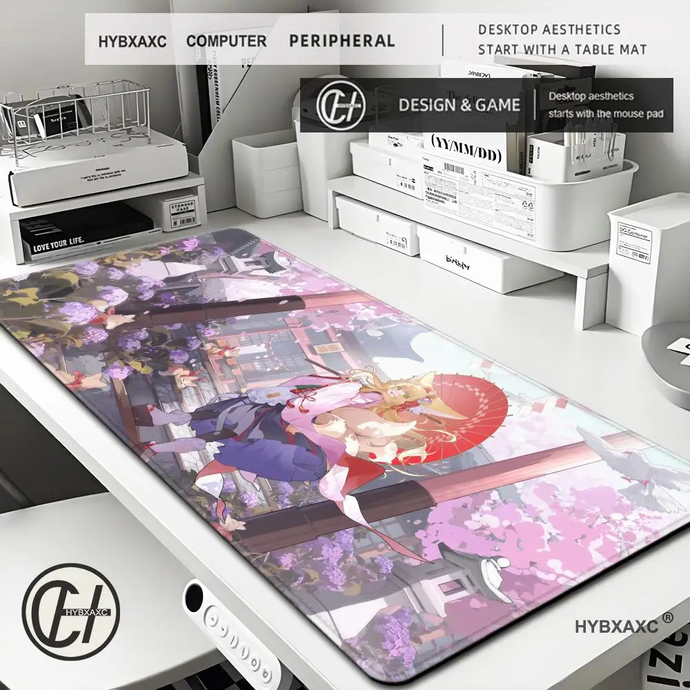 

Arknights Suzuran Rubber Mouse Pad Kawaii Girl Extended Desk Mat Mousepad Laptop HD Keyboard Pad PC Gaming Accessories