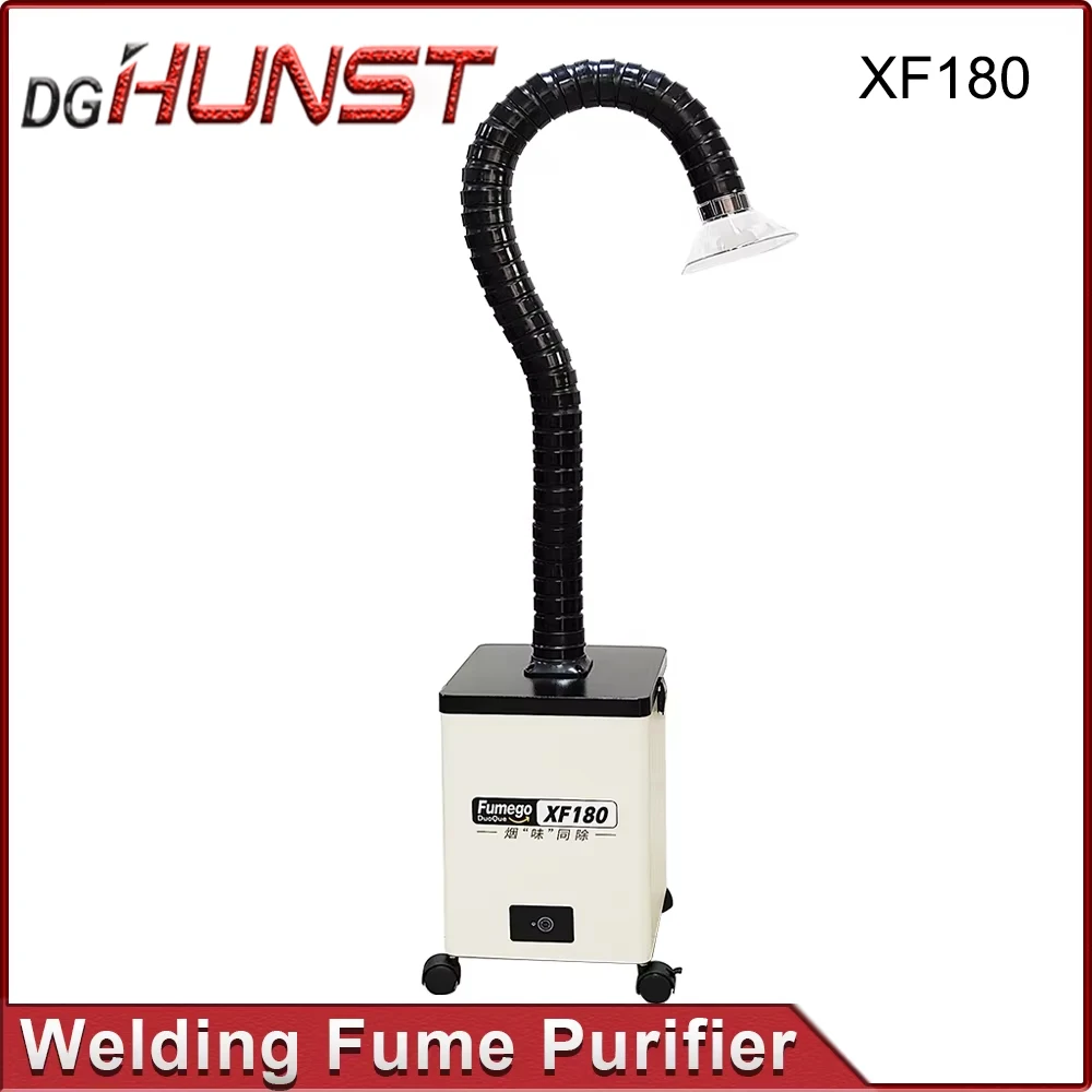 DGHUNST Laser Fume Extractor XF180 Soldering Smoke Fume  Purifier HEPA Dust Collector for Nail Salon,Beauty Dust Absorbing
