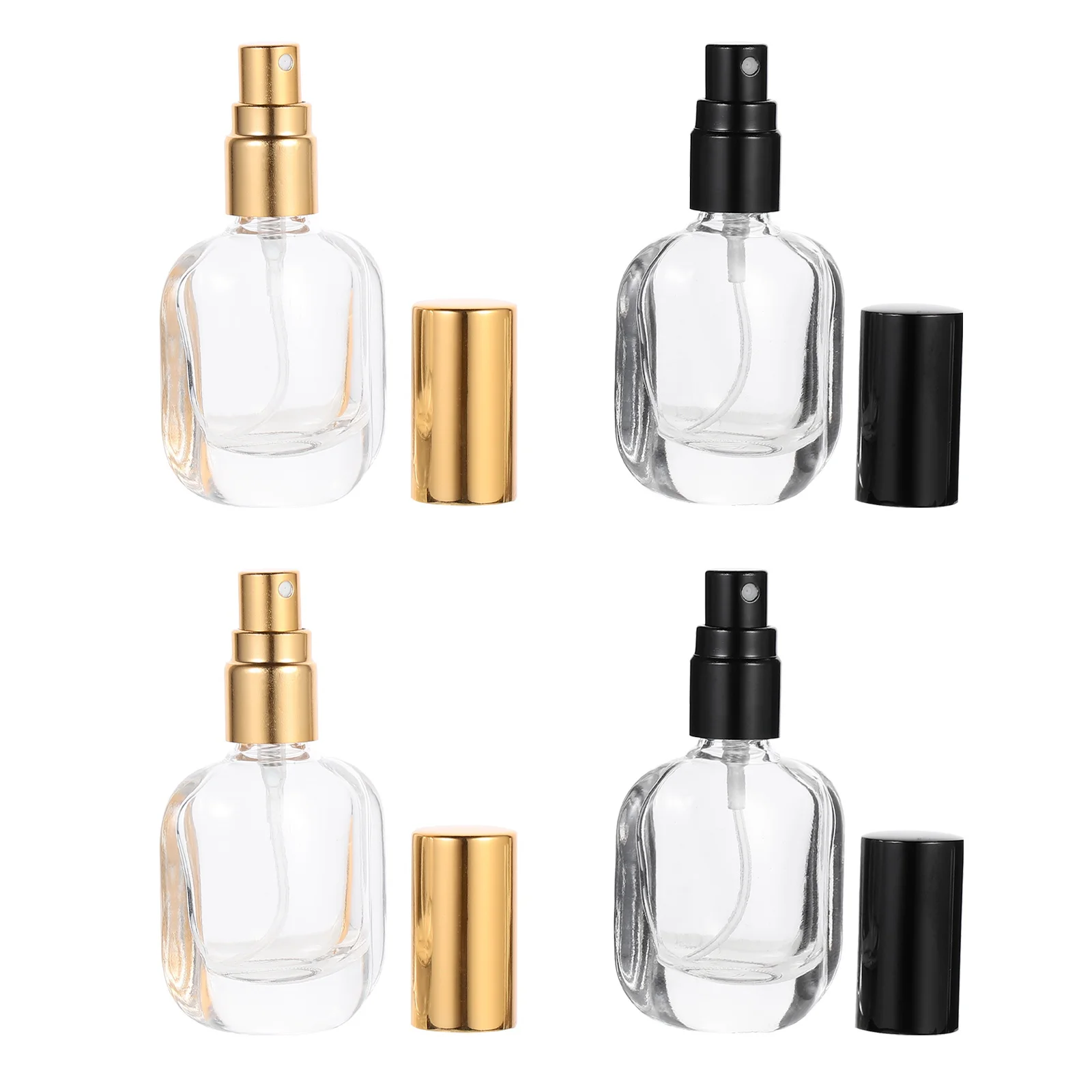 

4Pcs 10Ml Spray Bottles Portable Pump Dispenser for Liquid Essential Oil Travel Refillable Multi Functional Mist