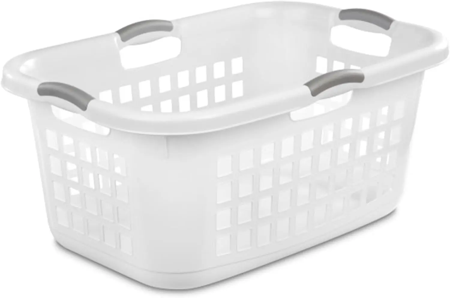 2 Bushel Ultra Laundry Basket, Large, Plastic with Comfort Handles to Easily Carry Clothes to and from the Laundry Room, 12-Pack