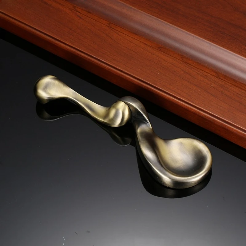 JD European Brown Sphere Knocker Zinc Alloy Green Bronze Red Bronze Modern Minimalist Door Knock Furniture Handle Hardware