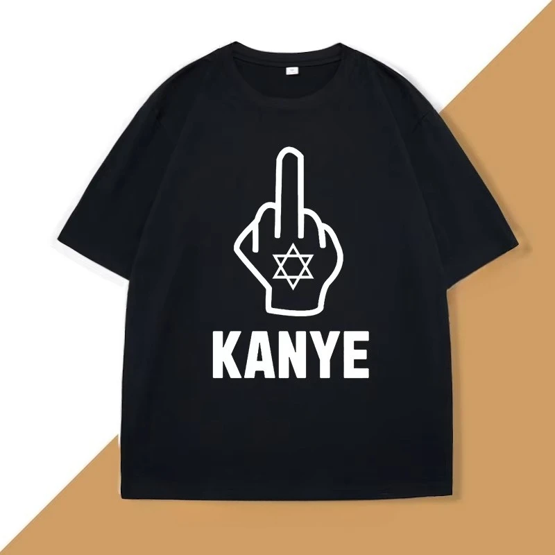 Kanye T-Shirt Anti Nazi Tee Unisex Casual Cotton Short Sleeve Tshirt Harajuku Round Neck Tees Top Women Clothes Streetwear