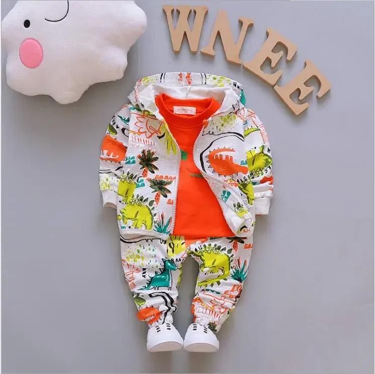 

School Clothes Suits Kids Boys Hoodies Jacket Set Girls Pants Sport Kids Clothes 3pcs/set Tracksuit NEW Autumn Toddler Boys Set