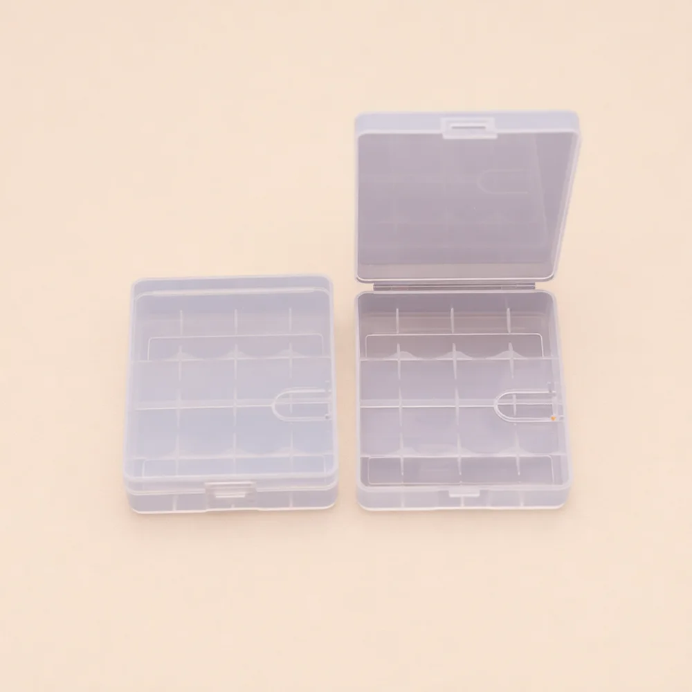 Thickened Battery Organizer Case For 18650 21700 AA AAA Plastic Protective Holder Portable Container Storage Box For Travel