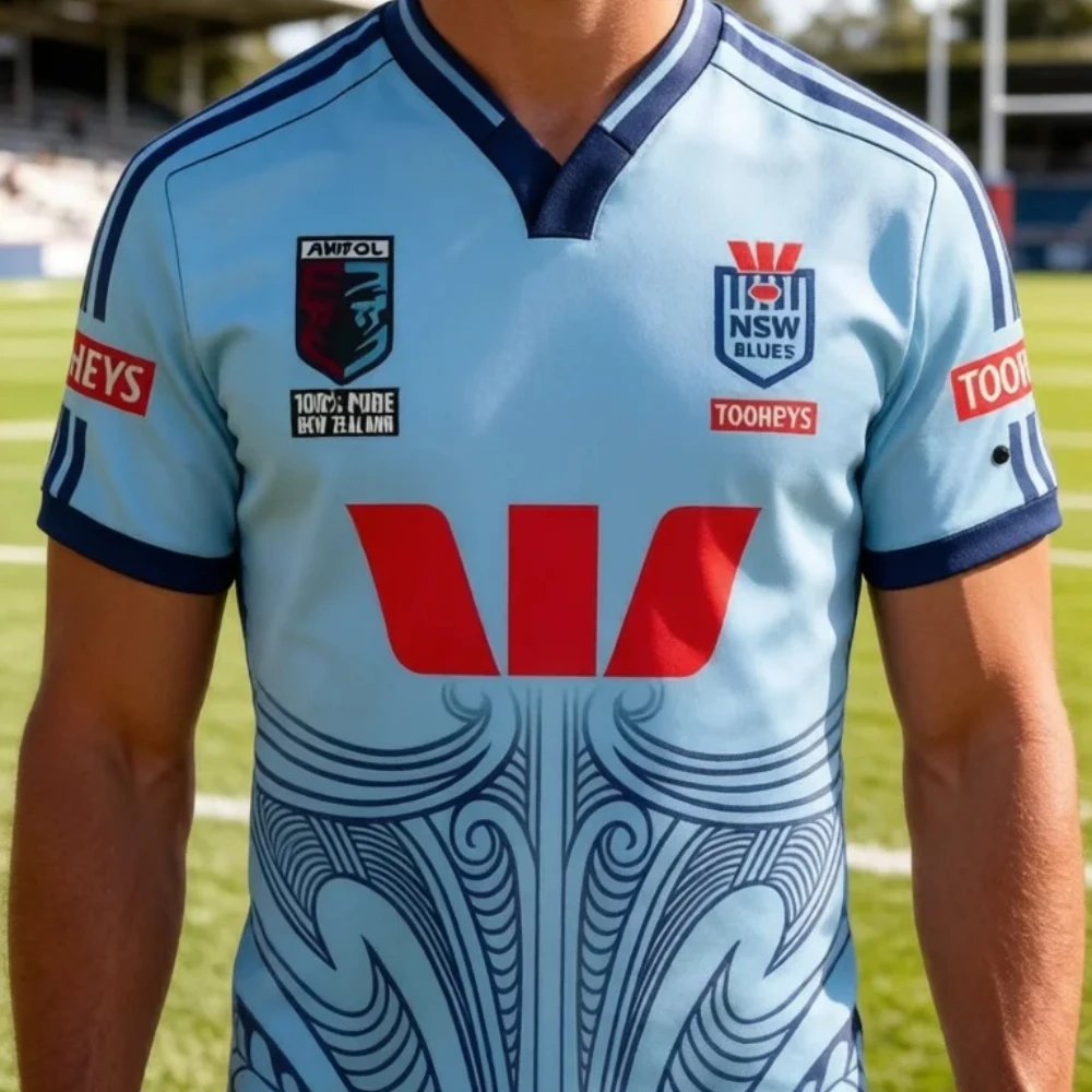 2026 Summer New NSW New 3D Print Rugby League Jersey Family Matching T-shirt Suitable for Daily and Training Wear