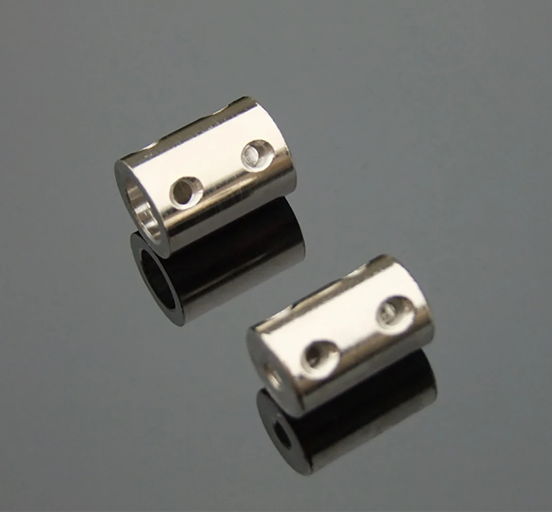 1 pièce 45 #   Accouplement d'arbre de moteur rigide en acier, coupleur 4/5/6/8/10mm, adaptateur de manchon de connecteur de Transmission pour bateau, modèle de voiture, avion