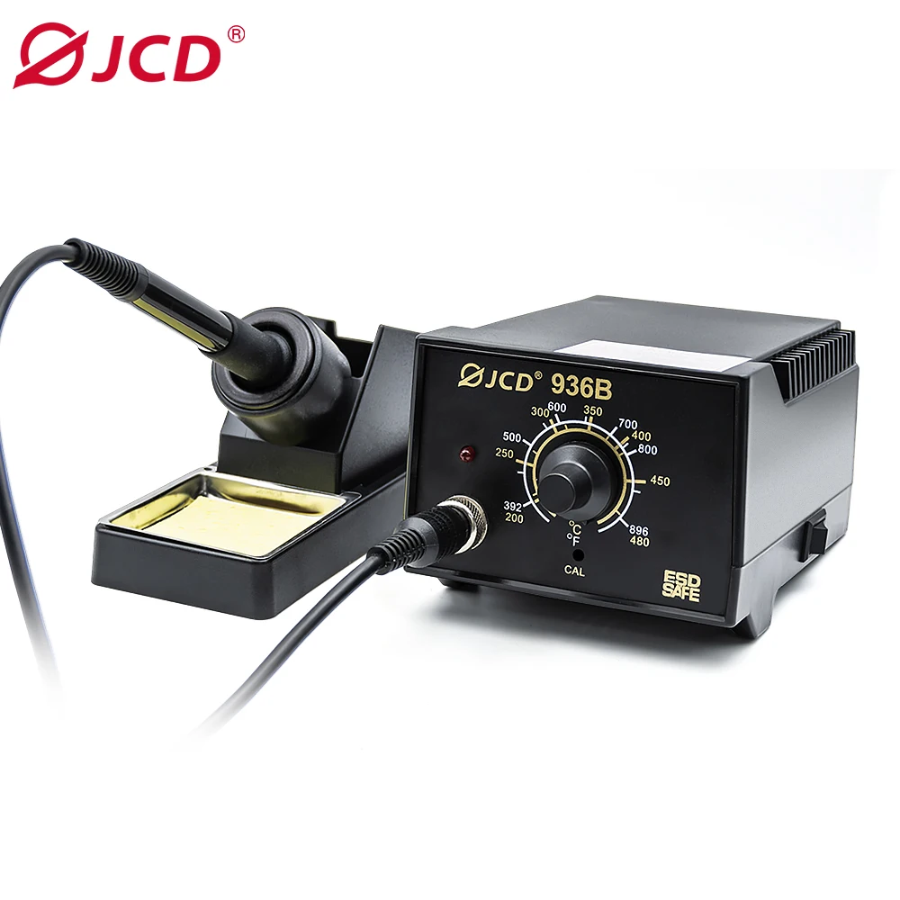 JCD 936B электрическая паяльная станция ESD с постоянной температурой, регулируемая 220/110 В, бытовой сварочный инструмент «сделай сам»