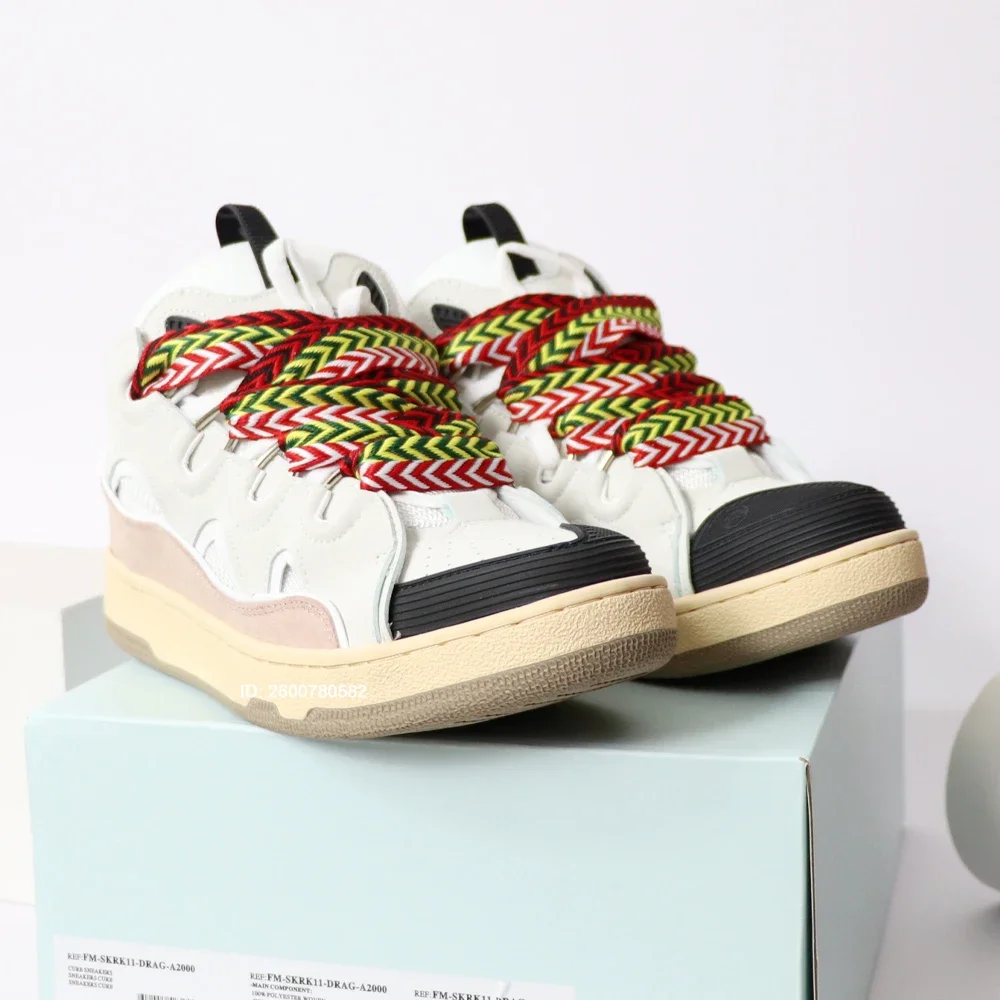 Scarpe sportive casual originali con suola spessa per uomo e donna Scarpe da ginnastica di moda di design di marca per coppie Scarpe da skateboard colorate