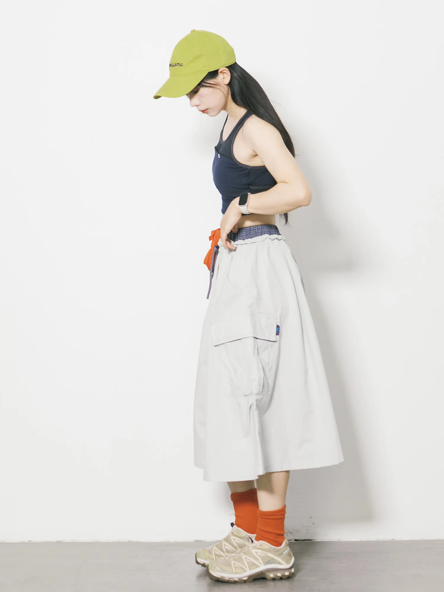 RCDB Outdoor Lightweight Quick Dry Women's Workwear Wide Leg Skirt Pants Summer Breathable Waterproof Loose Function Seven Ca...
