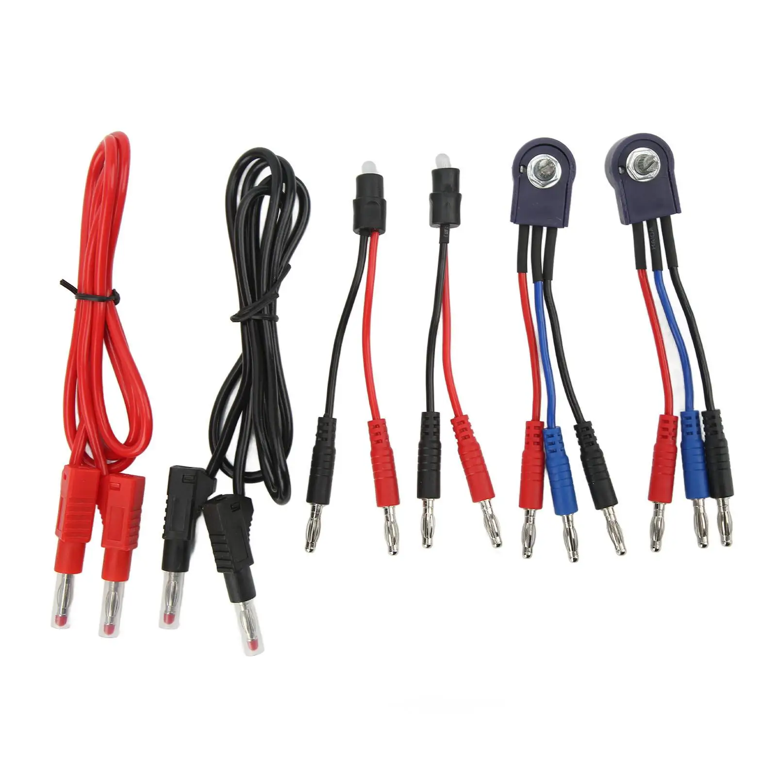 Circuit Test Leads Kit Multimeter Electrical Testers Diagnostic Tools Wire Connectors Adapter Cables with Carrying Bag