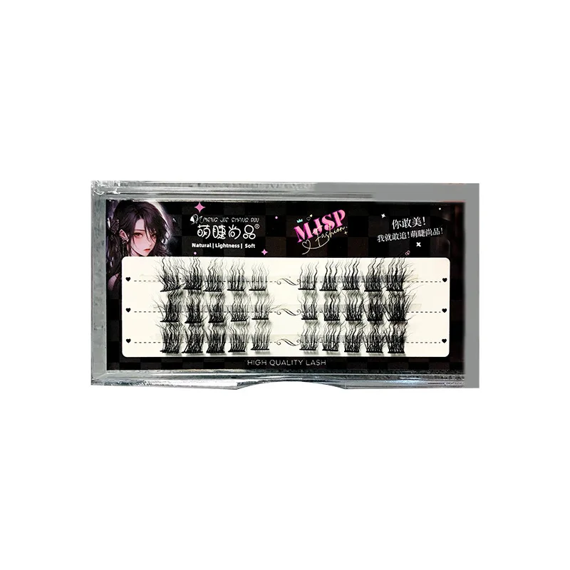 Woolen Curly False Eyelashes Naturally Fluffy Thick Reusable Single Cluster Segmented Lash Extension DIY Manga Enlarge Eyes