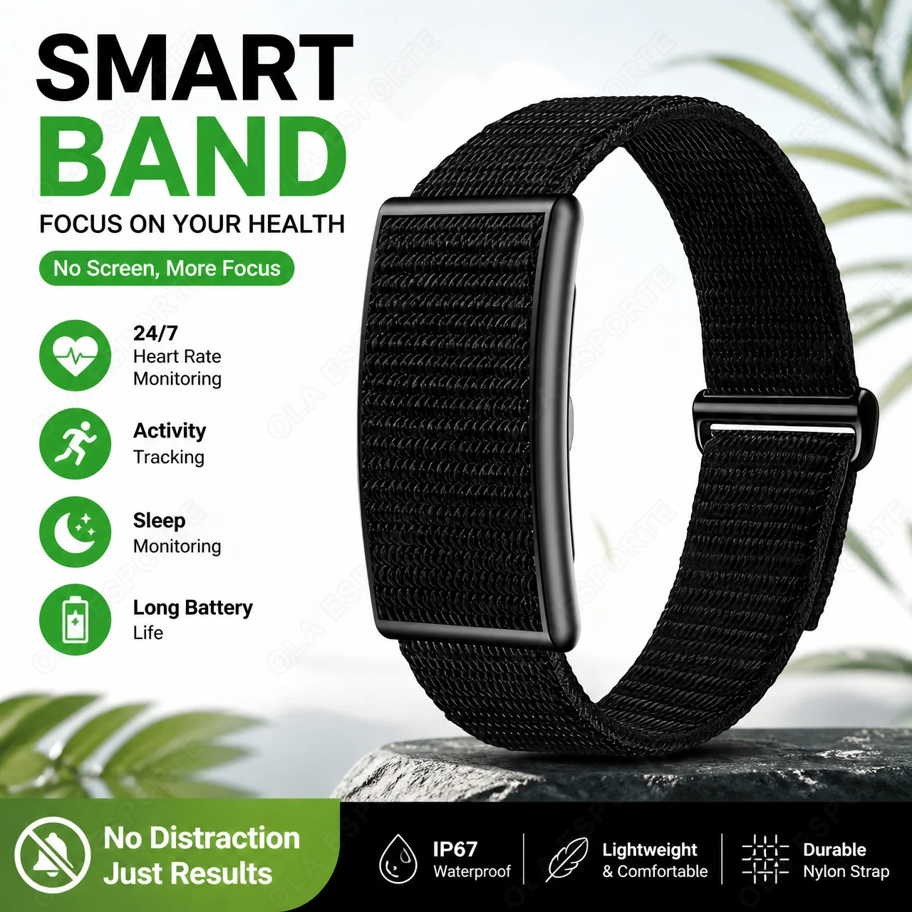 No Screen Smart Watch Men's Sports Outdoors Fitness Heart Rate Monitor 1ATM Waterproof New Smartwatch For Andrio IOS 2025 Hw12