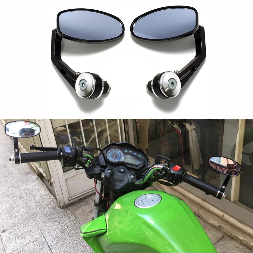 

7/8" Motorcycl Side Mirrors Handle Bar End CNC Aluminum Rearview Mirror For YAMAHA XMAX 125/250/300/400 Iron Max NMAX 125 R120