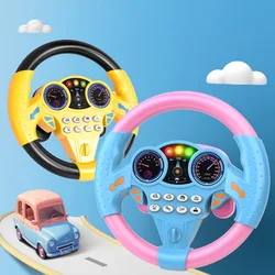 Infant Shining Simulation Steering Wheel Toys Children's Toy Kids Early Education Copilots Stroller Steering Wheel Vocal Toys