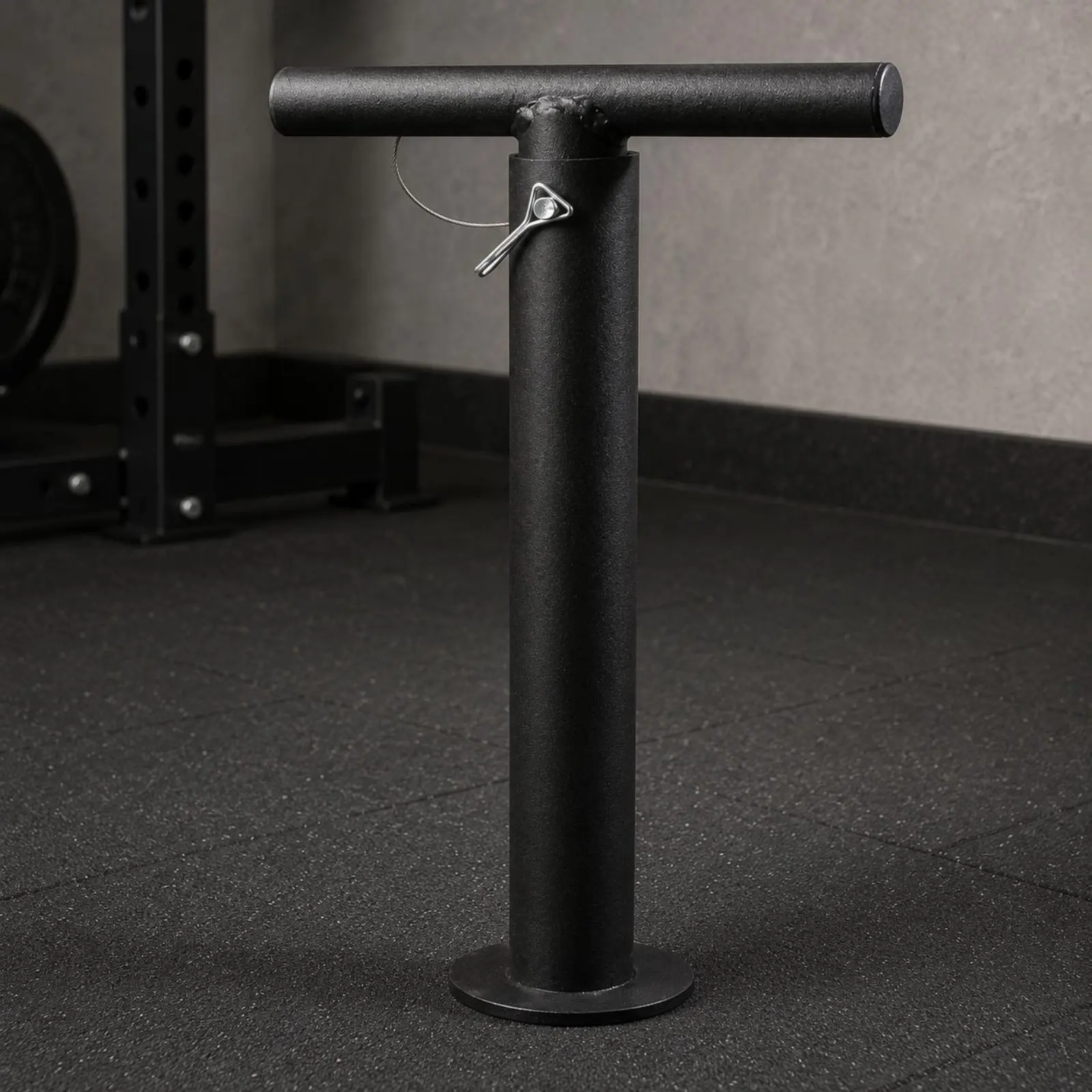 Landmine Bar Handle Heavy Duty Steel Adjustable Landmine Bar Landmine Handle Non-Slip Grip Barbell Attachment Safety Locking