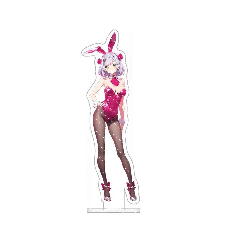 Anime Game Yuan Shen Impact Acrylic Standing Sign Desktop Model Ornament Props Collection Sexy Girls Black Silk Series Keychain - view 3