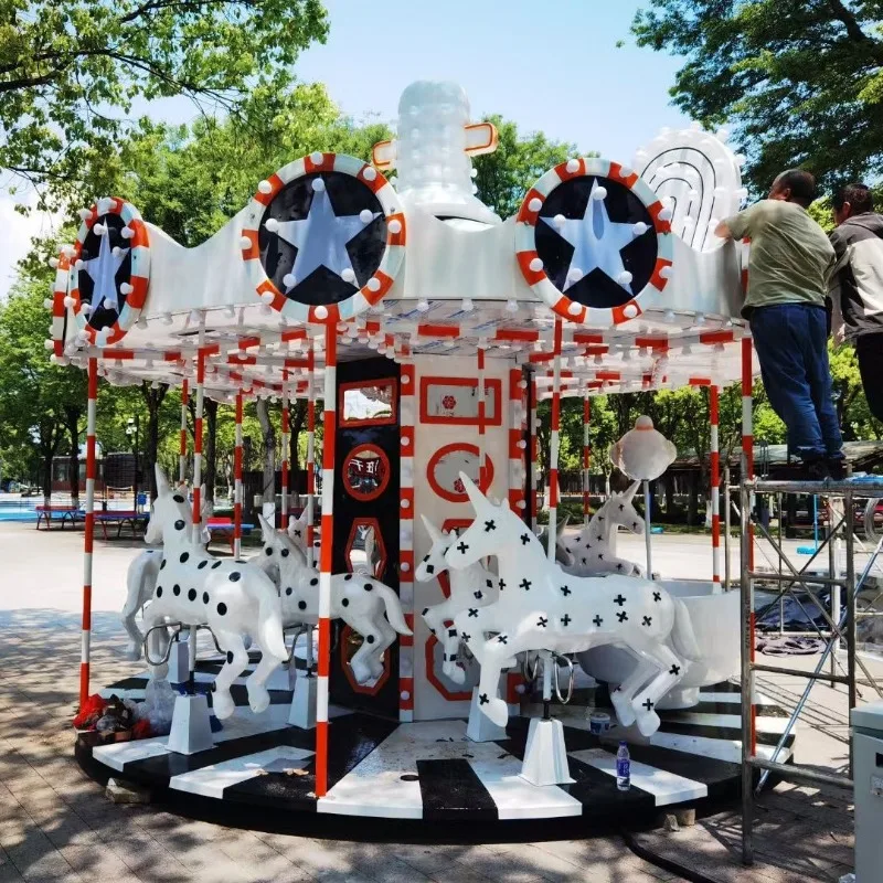 Carousel Outdoor 6-seat Luxury Electric Horse Park Scenic Spot Large