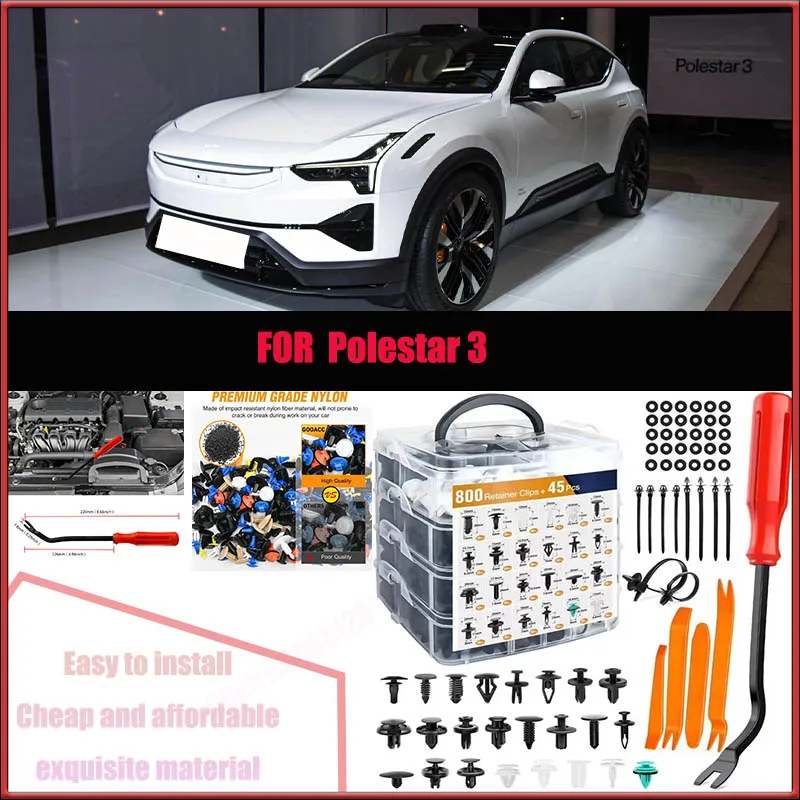 

For Polestar 3 Buick Chevrolet Audi Car Plastic Retainer Clips Kit 800+45pcs Auto Fender Push Pin Car Fastener Clip Mixed Set