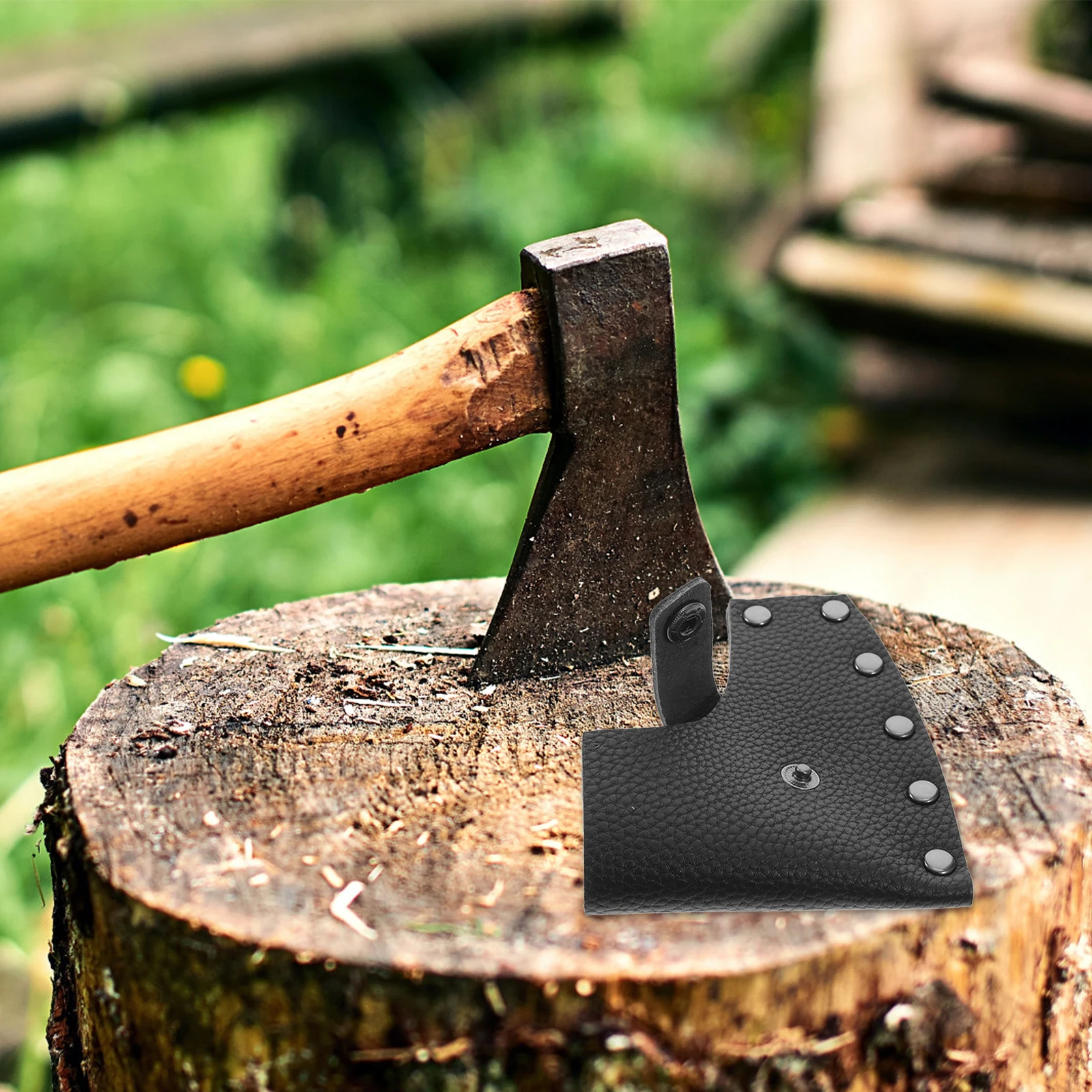 

Axe Sheath Durable Thick Full Grain Protects Sharp Edges Camping Accessories Hatchet Guard Travel Tool Kit