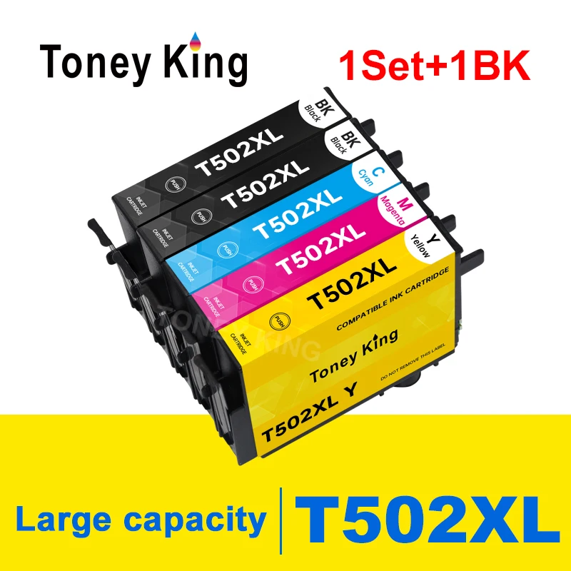 

Совместимый чернильный картридж Toney king для EPSON 502 T502 XL для выражения Premium XP5100 XP5105