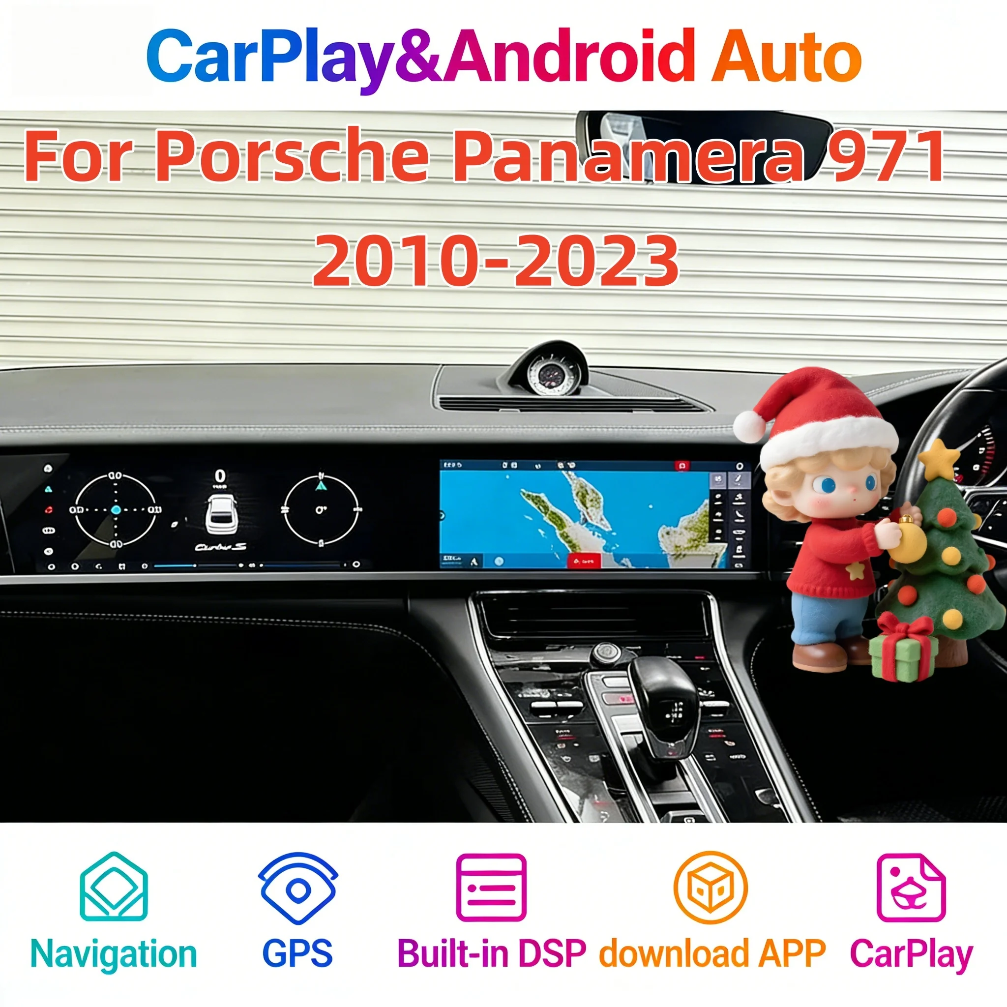 LHD RHD 24.6” Multimedia Interactive Android Auto For Porsche Panamera 971 2010-2023 Radio CarPlay Stereo Upgraded Display