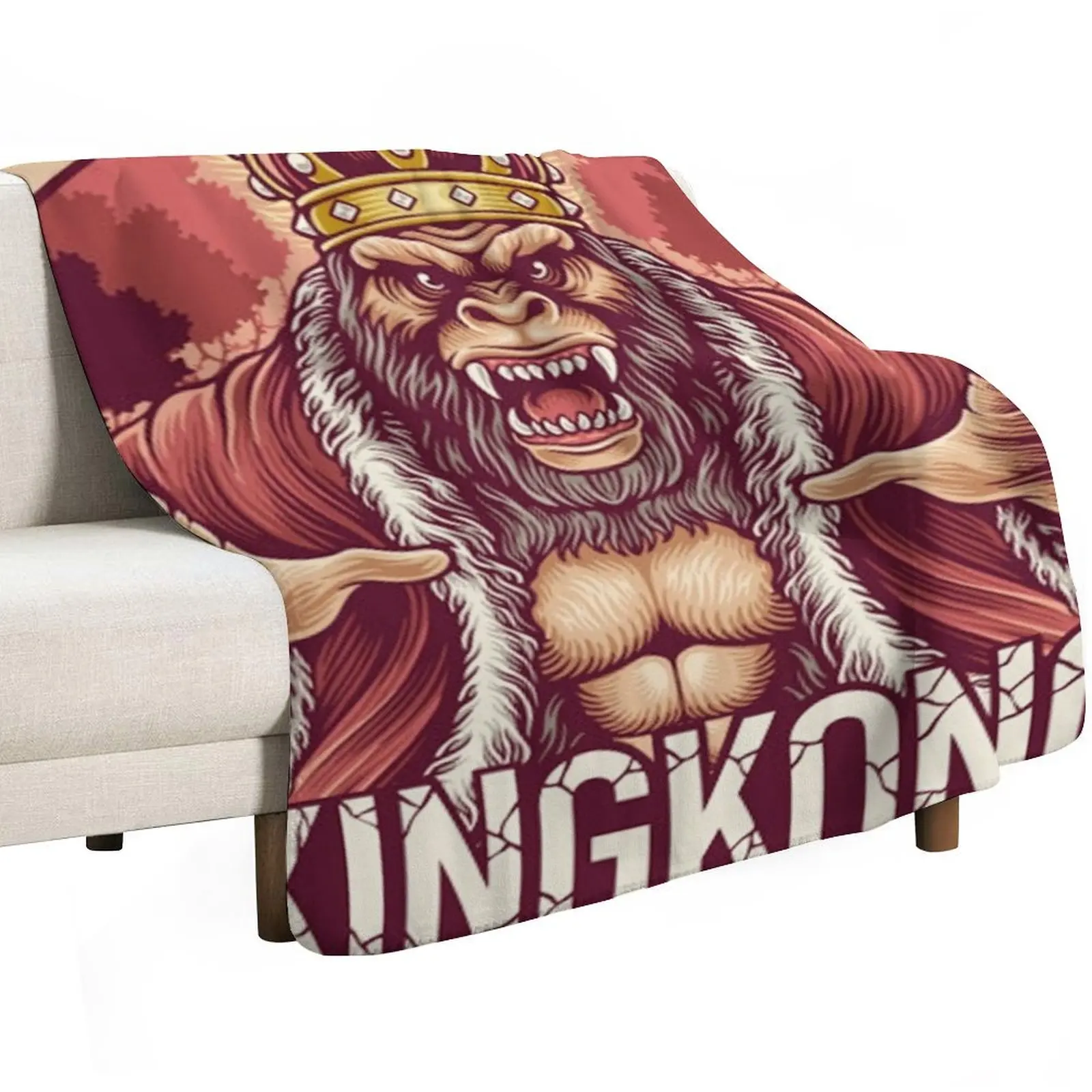 King kong character Throw Blanket valentine gift ideas Travel blankets and throws Camping halloween Thins Blankets