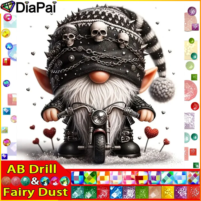 

DiaPai Fairy Dust AB Diy полная квадратная круглая дрель 5D алмазная живопись Алмазная вышивка "Кноморский мотоцикл" домашний декор подарок