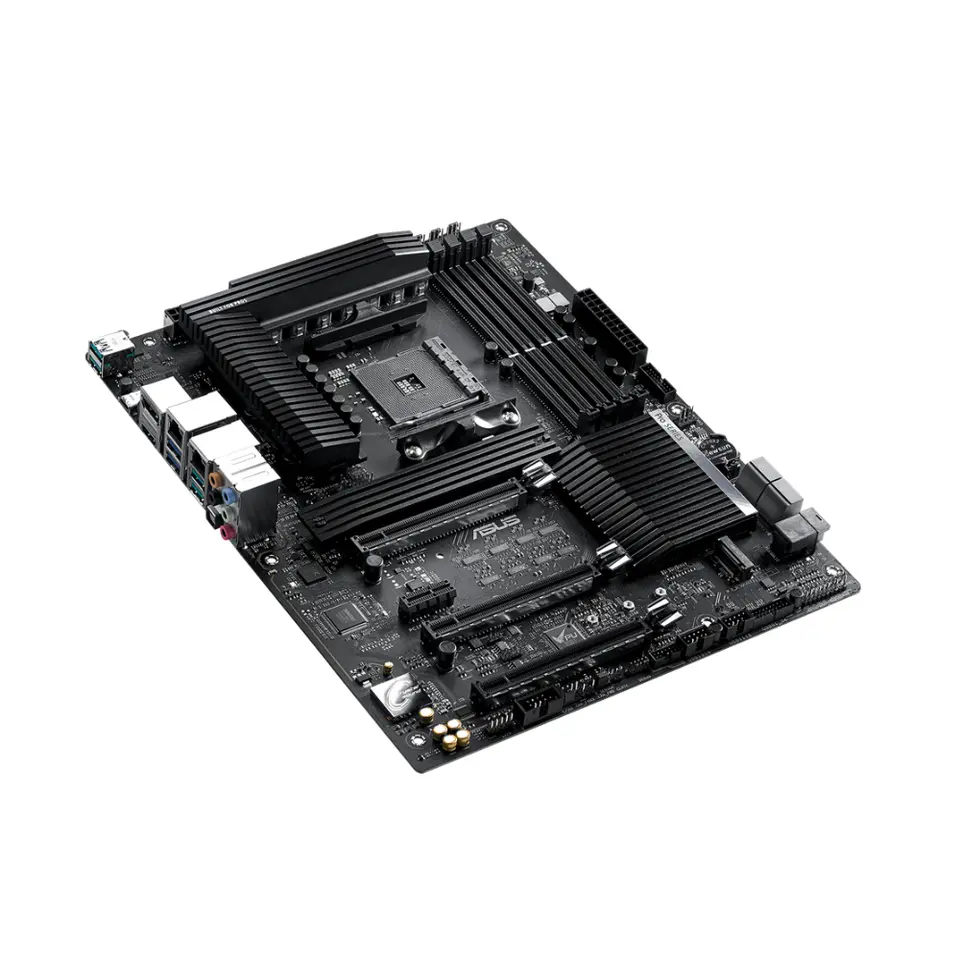 لوحة أم ASUS Pro WS X570-ACE بمعالج AMD X570 تدعم 5600G 5700X 5700X3D 5800x3D CPU و4xDDR4 و128 جيجابايت M.2 وHDMI وPCIe 4.0 ATX AM4 - 4
