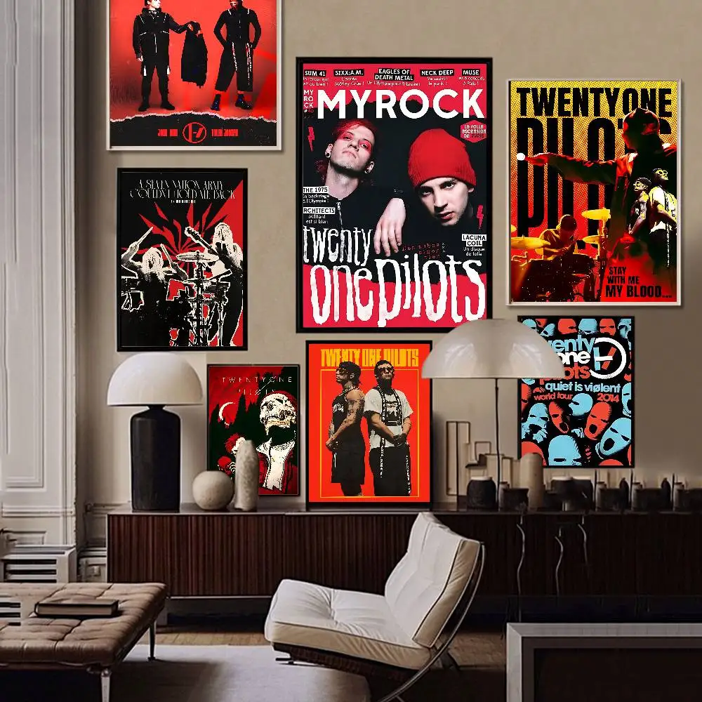 Pop Rock Band Twenty One Pilots Classic Movie Posters HD Quality Poster Wall Art Painting Study Nordic Home Decor