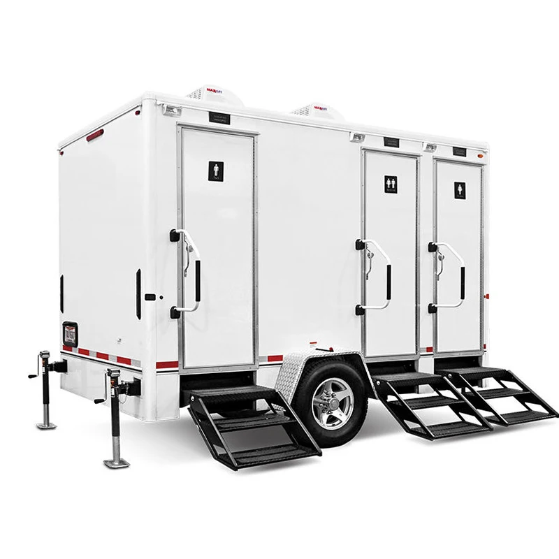 Luxury Mobile Toilets Cabin Movable Container for Camping Outdoor Restroom Trailer With Shower Mobile Toilet Trailer