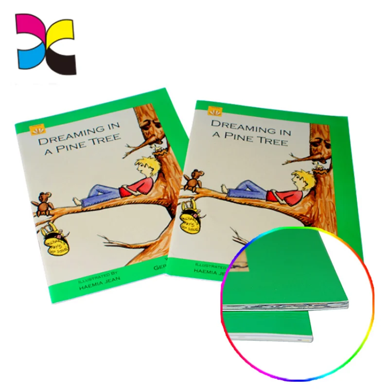 

customized Hot sale Custom color printing A4 size children softcover saddle stitching book for kids