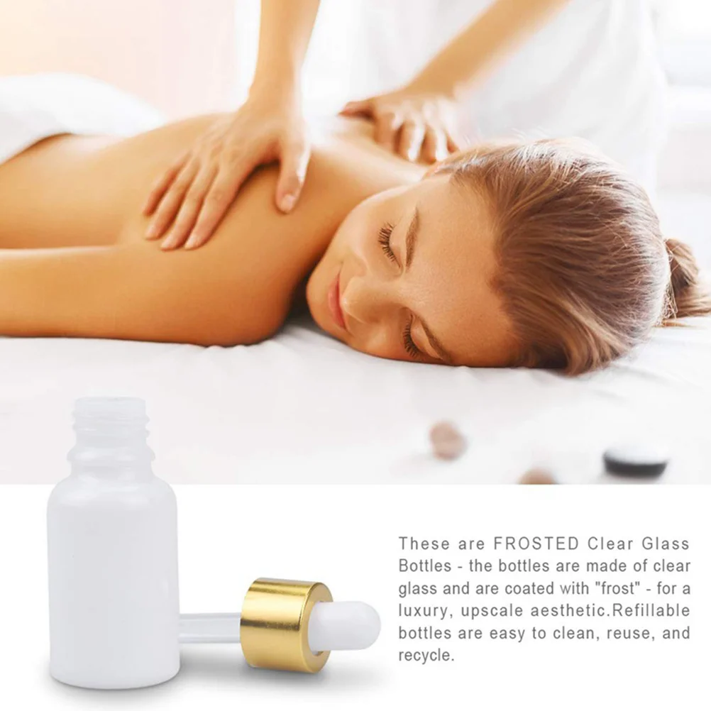 

25Pcs Compact Glass Dropper Bottles for Liquid Storage Travel Essentials Dropper Bottle Clear Frosted Glass Bottle