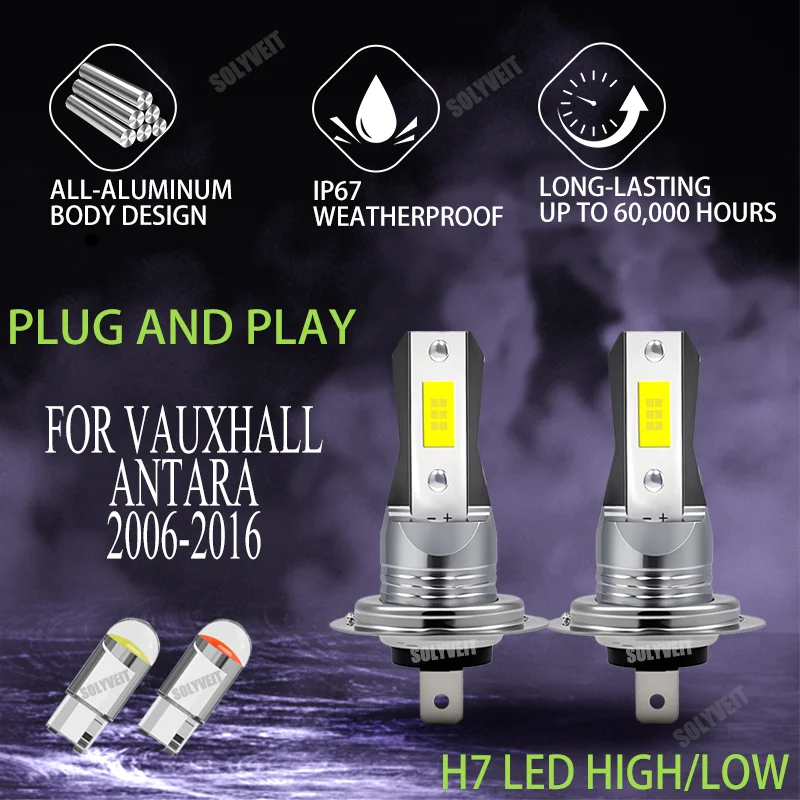 

45 Вт эффективного белого света 6000K plug and play LED Hi Lo для Vauxhall Antara 2006 2007 2008 2009 2010 2011 2012 2013 2014-2016