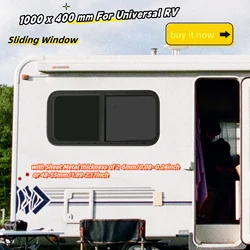 Caravan Side Window RV Motorhome Sliding Window 1000 x 400 mm For Universal RV