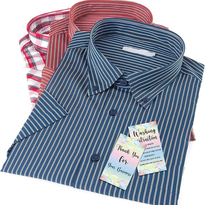 50 Sheets/pack Of 2*3.5 Inches T-shirts, Washing Instruction Cards, Shirt Care Instruction Cards, Hang Tags