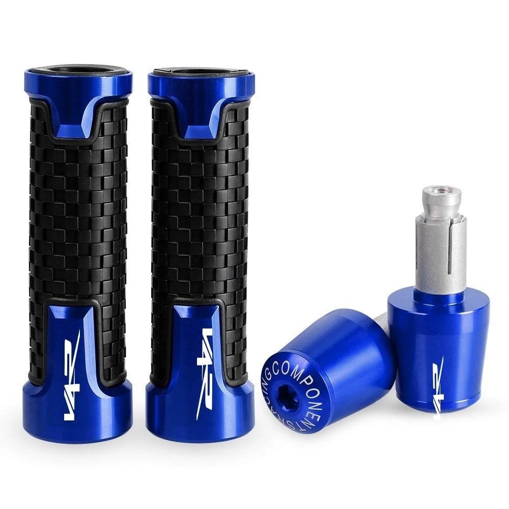 

Motorcycle Accessories For Aprilia V4R V 4 R TUONOV4R 2011 2012 2013 2014 7/8" 22MM Handlebar Hand Grips Handle Bar End Cap plug