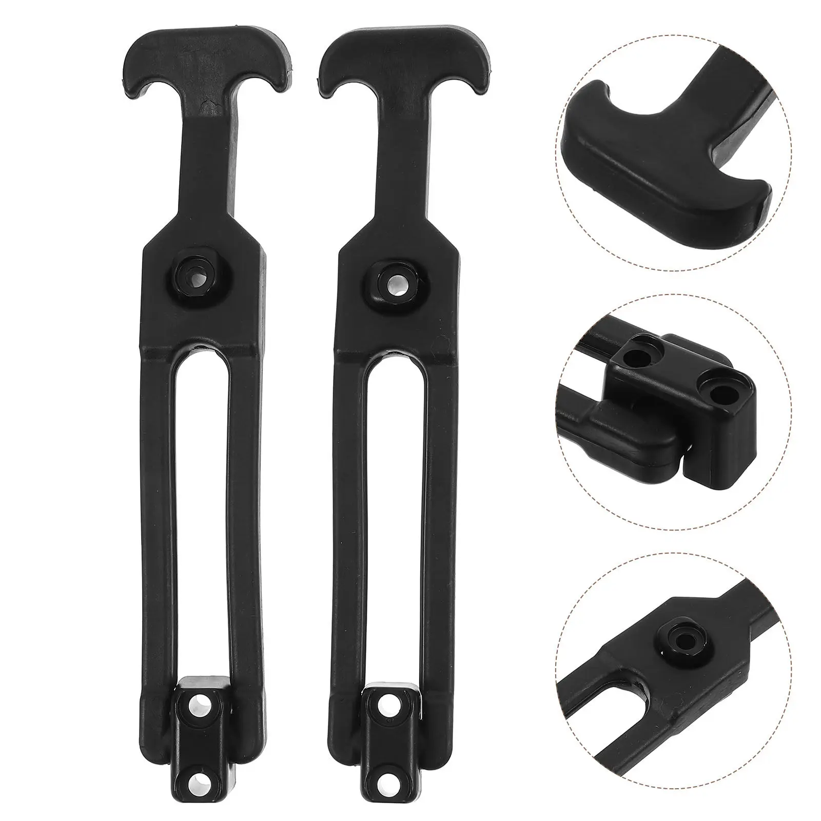 

2Pcs Rubber T-Handle Hasp Elastic Toolbox Latches Draw Catch Flexible Shock Proof Lock for Tool Boxes Coolers Construction