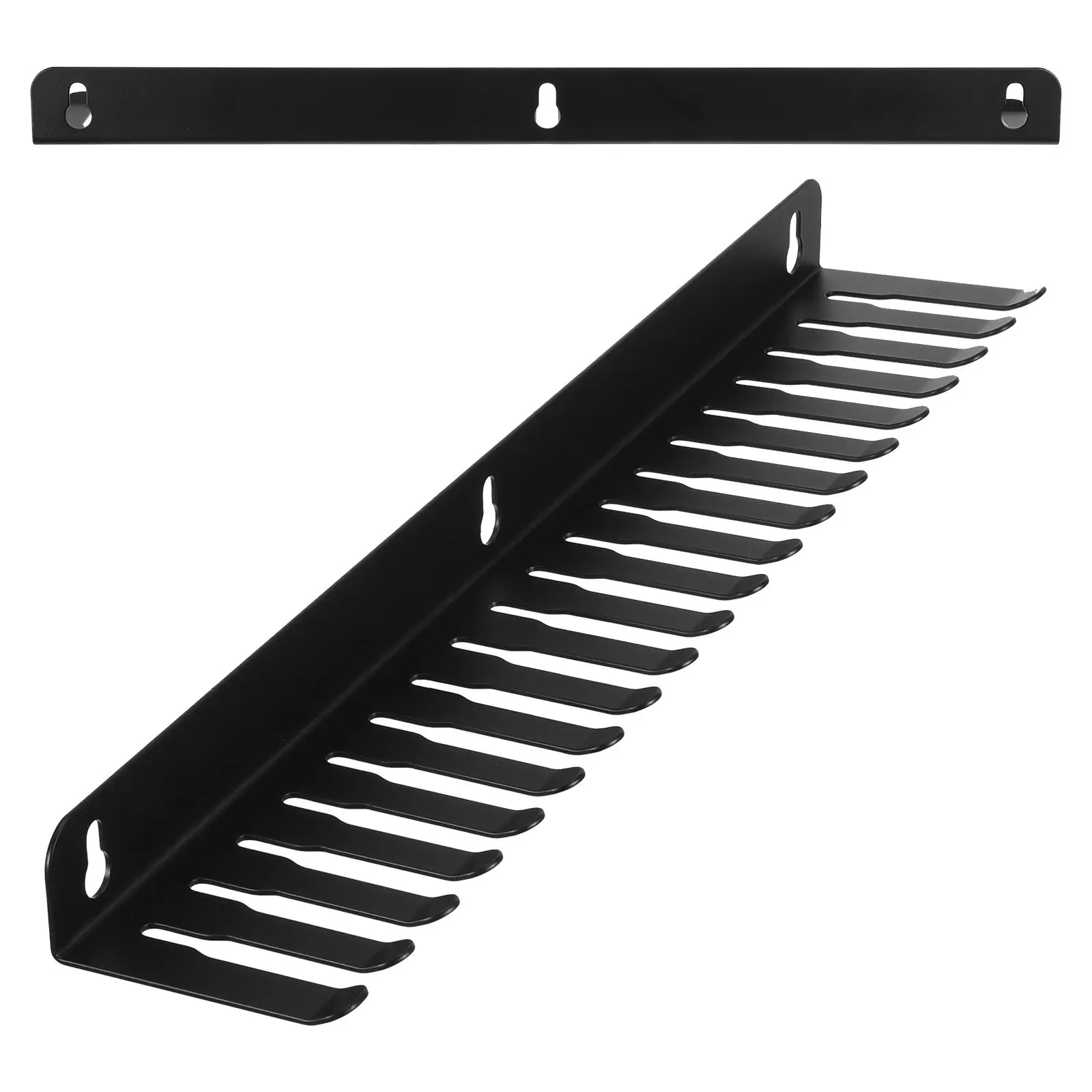 Cable Rack Wall Mounted Slot Storage Organizer Electrical Wire Bracket Heavy Duty Carbon Steel Cable Management Holder for Home