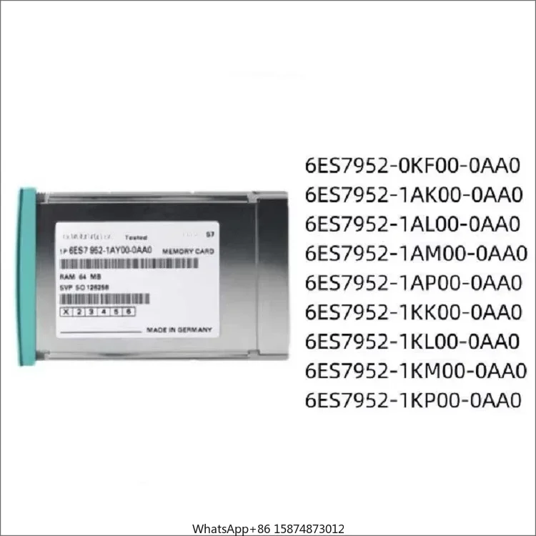 S7-400 PLC Memory Card 6ES7952-0KF00 0KH00 1AH00 1KK00 1AK00 1KL00 1AL00 1KM00 1AM00 1KP00 1AP00 1KS00 1AS00 1KT00-0AA0