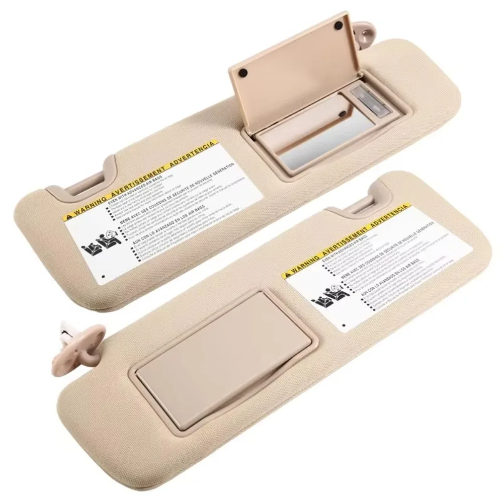 For Toyota Highlanr 2014 2015 2016 2017 2018 2019 Car Beige Sun Visor With Mirror Part Numbers 74320-0E074-A0 74310-0E074